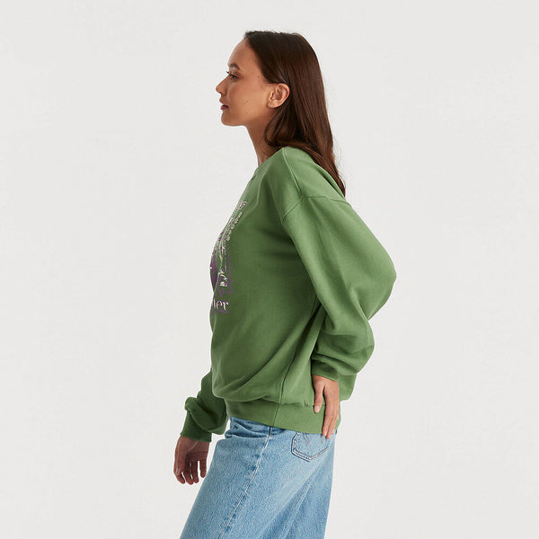 Wattle Slouch Sweater Elm Green – AKWA SURF - Main Image