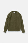 Mohair Fishermans Knit / Olive