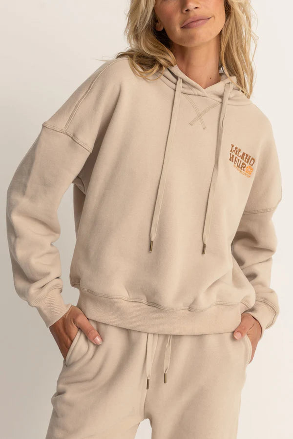 Island Hour Hooded Fleece / Ecru