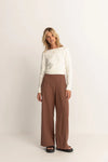 Whitehaven Wide Leg Pant / Brown