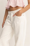 Lula Lowrise Pant / White