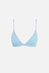 Sunbather Stripe Bralette Top / Ocean