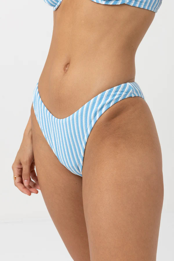 Sunbather Stripe High Cut Pant / Ocean