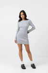 Noemie Knit Mini Dress / Grey