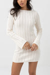 Charlize Long Sleeve Knit Mini Dress