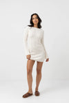 Charlize Long Sleeve Knit Mini Dress