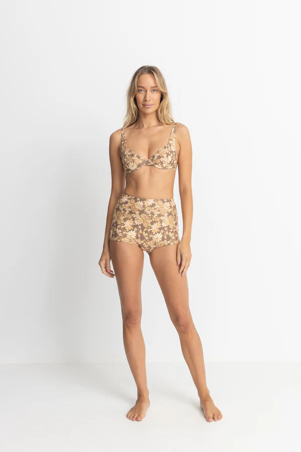 Arcadia Paisley Surf Short / Chocolate