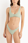 Lola Check HI Cut Pant - Green