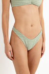 Lola Check HI Cut Pant - Green