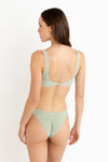 Lola Check HI Cut Pant - Green