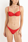 Leilani Low Rise Cheeky Pant - Red