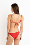 Leilani Low Rise Cheeky Pant - Red