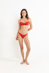 Leilani Low Rise Cheeky Pant - Red