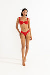 Leilani Soft Strap Balconette Top / Red