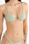 Lola Check Slide Tri Top