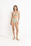 Lola Check Balconette Top - Green