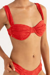 Leilani Soft Strap Balconette Top / Red