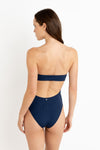 Lily Rib Strapless One Piece / Ink
