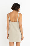 Lola Check Slip Dress / Olive