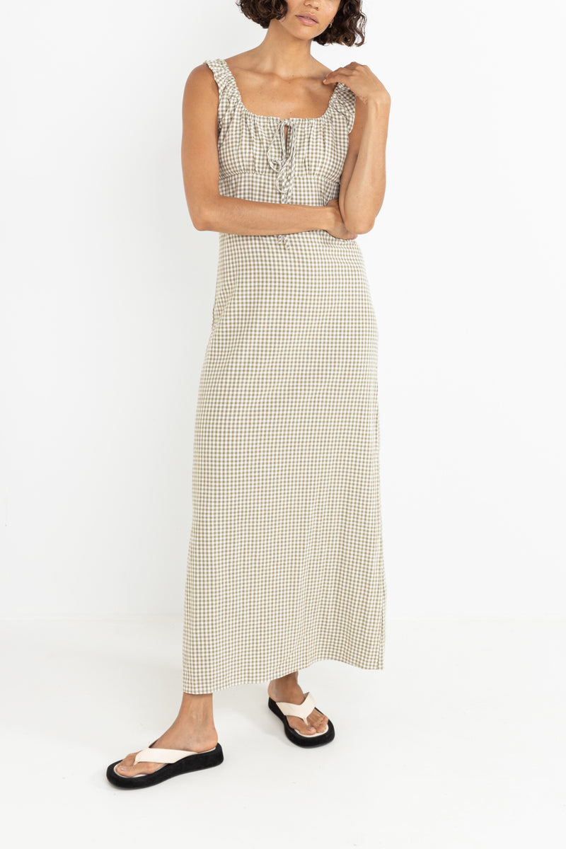 Lola Check Maxi Dress