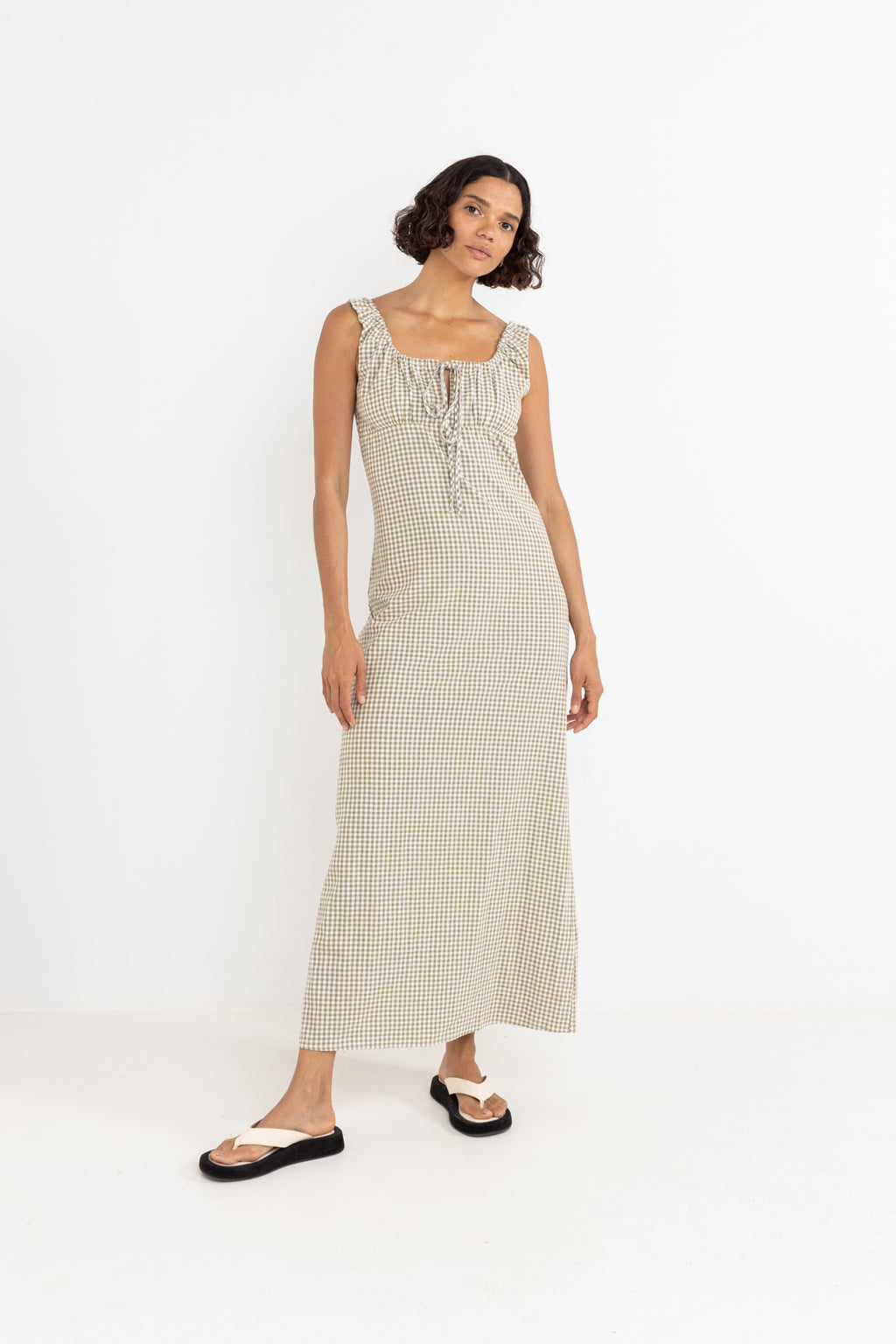 Lola Check Maxi Dress