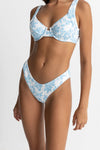 Grace Floral Holiday Pant / Blue