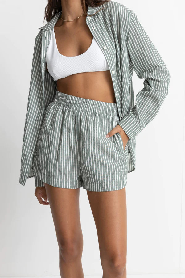 Stevie Stripe Short / Green