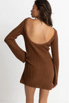 Charlize Long Sleeve Knit Mini Dress