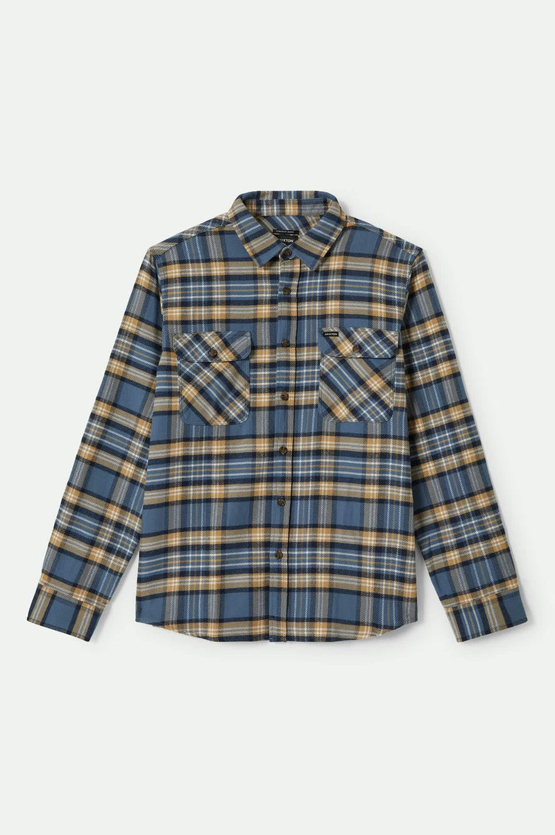 Bowery Flannel / Azure Blue / Washed Navy Sand