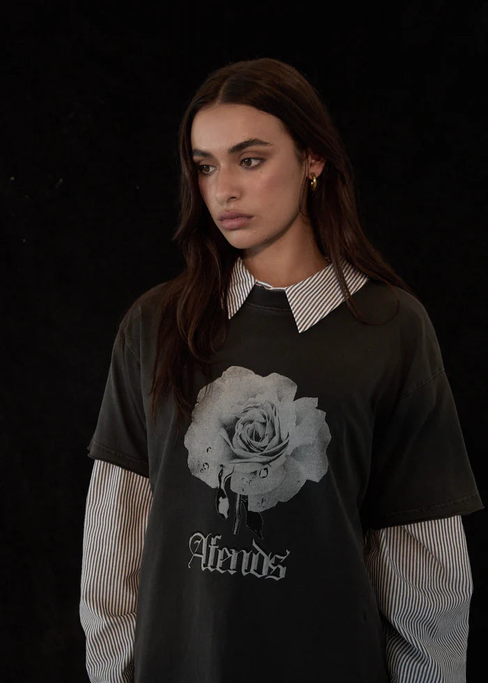Sweet Juliet Oversized T-shirt / Stone Black