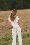 Lula Lowrise Pant / White