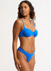 S. Collective Ruched Underwire Bra / Azure