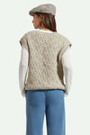 Lafayette Oversized Sweater Vest/ Marbled Beige