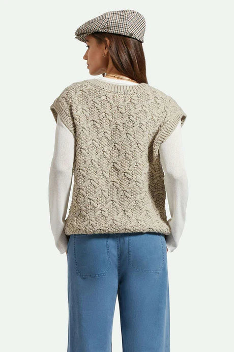 Lafayette Oversized Sweater Vest/ Marbled Beige