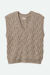 Lafayette Oversized Sweater Vest/ Marbled Beige