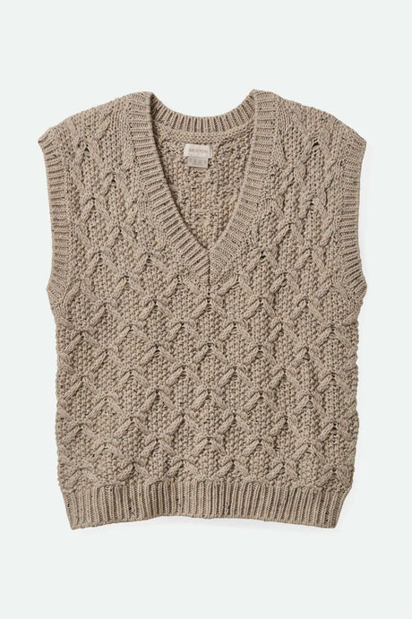 Lafayette Oversized Sweater Vest/ Marbled Beige