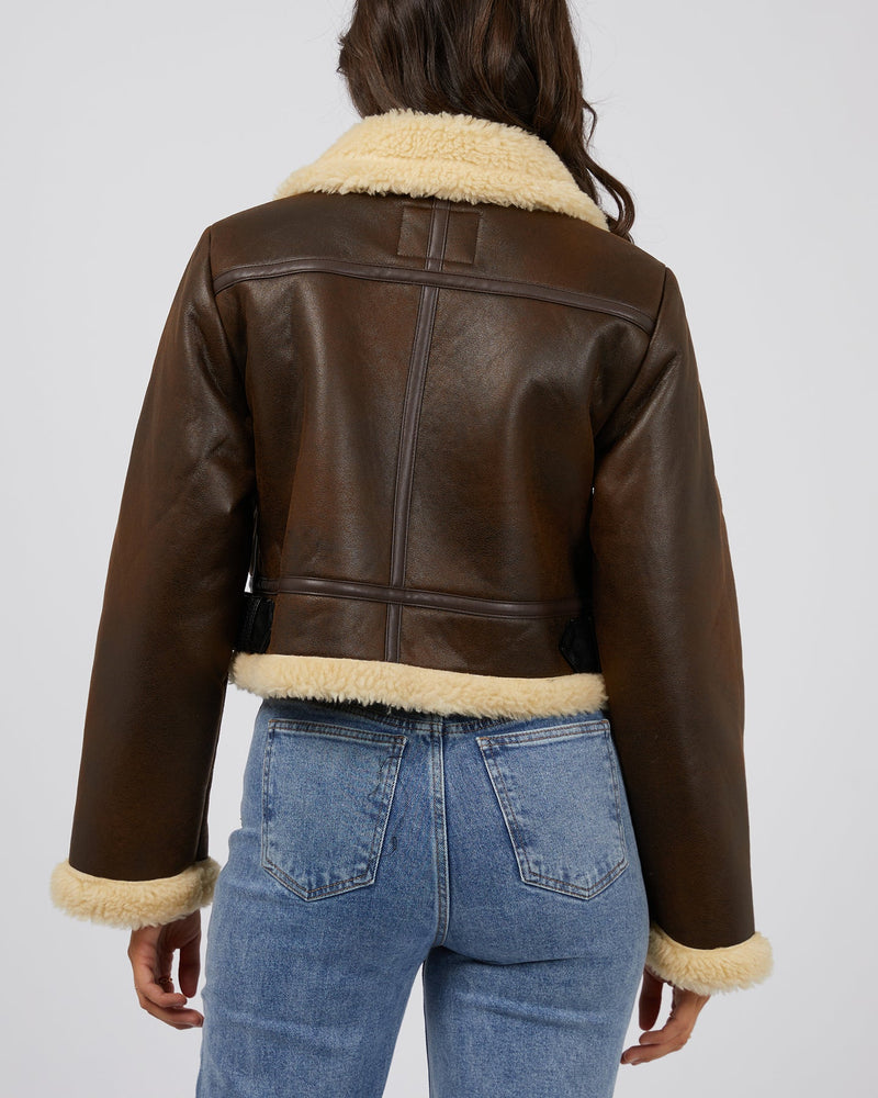 Cory Aviator Jacket / Brown