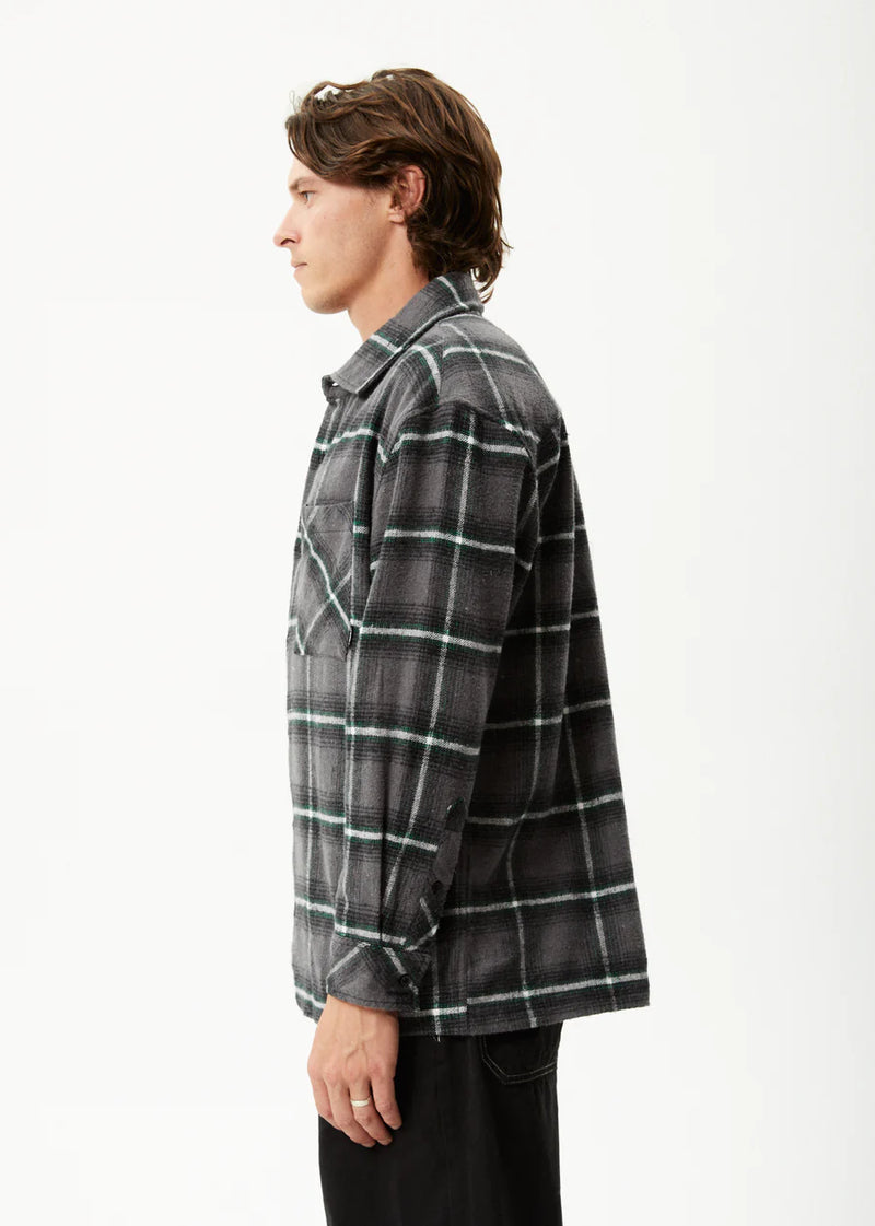 Sandstorm Recycled Flannel Shirt / Black Check
