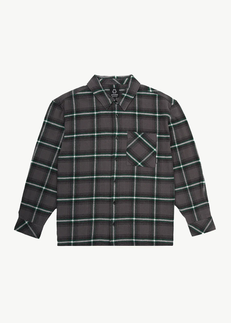 Sandstorm Recycled Flannel Shirt / Black Check