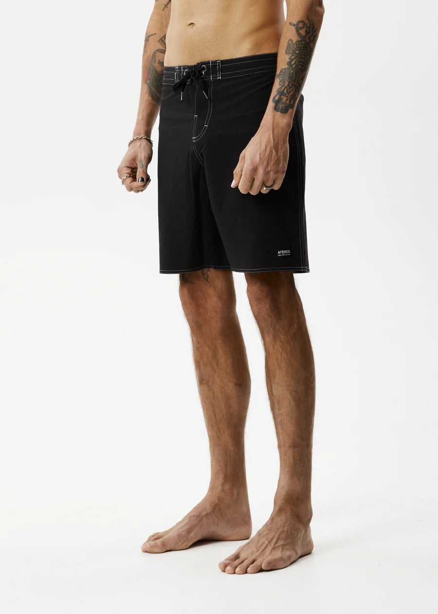 Surf Related - Hemp Fixed Waist Boardshorts / Black
