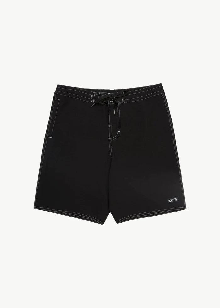 Surf Related - Hemp Fixed Waist Boardshorts / Black