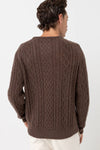 Mohair Fishermans Knit / Brown