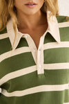 Rugby Polo Knit Sweater / Olive