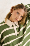 Rugby Polo Knit Sweater / Olive