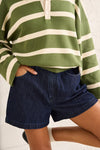 Romy High Rise Denim short / Indigo