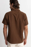 Classic Linen SS Shirt / Chocolate