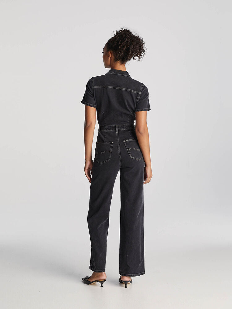 Grace Boiler Suit Wide Leg / Hollerback Black