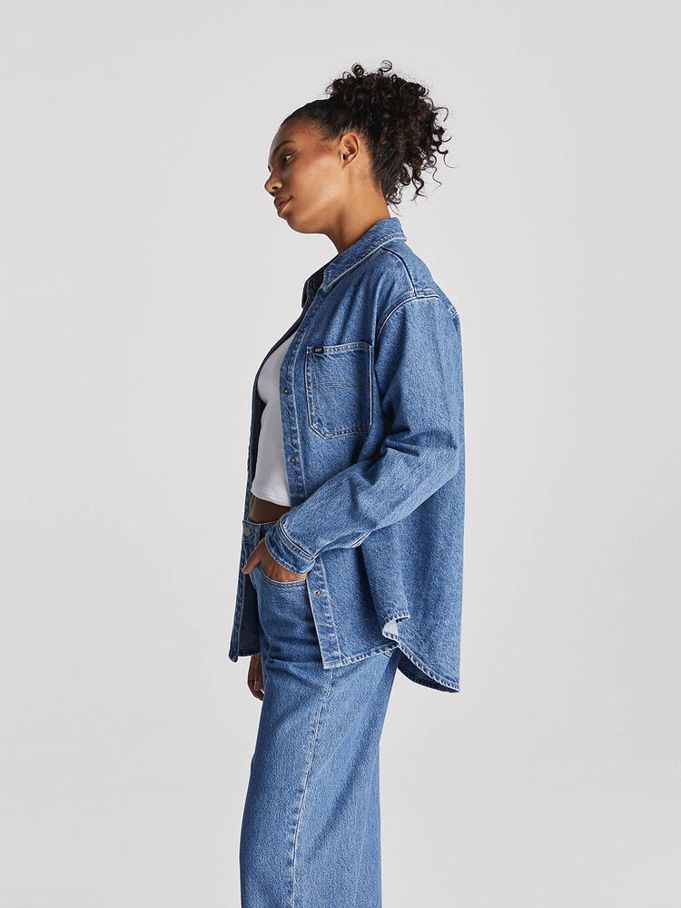 Signature Releaxed Denim Shirt / Indigo Dust