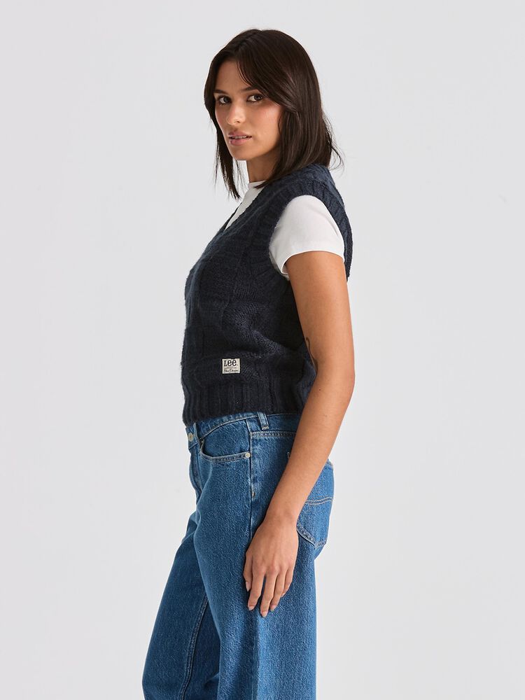 Crossroads Knit Vest / French Navy