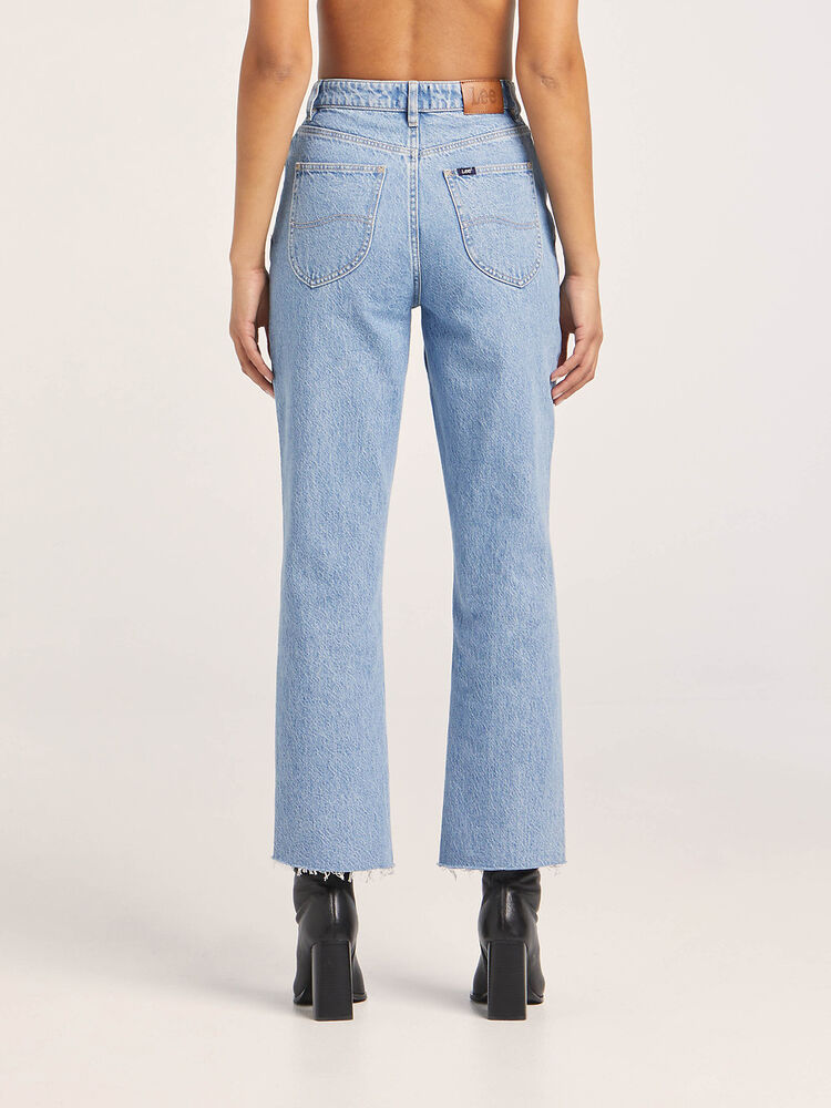 High Straight Organic Cotton Jean / Essential Blue